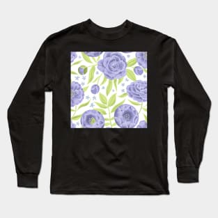 Purple peonies Long Sleeve T-Shirt